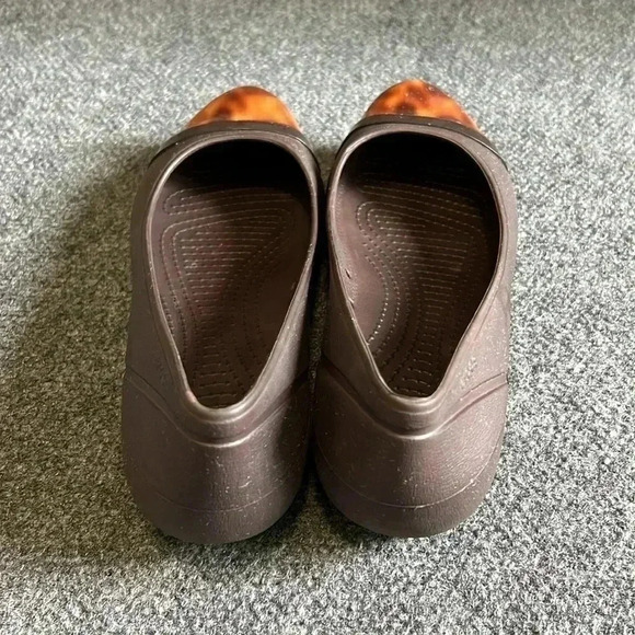 Crocs Tortoise Cap Toe Flats Ballet Slip On - Picture 3 of 7